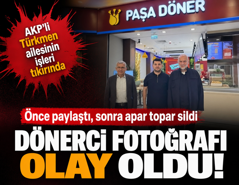 Fon skandalının gölgesinde dönerci açılışı! Önce paylaştı, sonra apar topar sildi