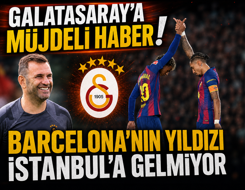 Barcelona'nın yıldızı Galatasaray maçında forma giyemeyecek