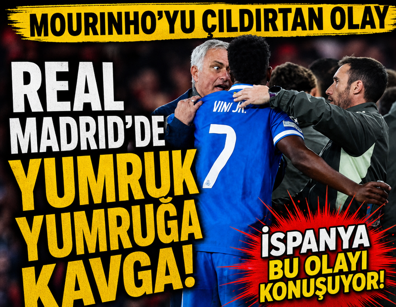 Real Madrid'de yumruklar konuştu! Mourinho çılgına döndü