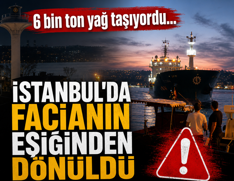Yürekler ağza geldi! Kimyasal gemi kıyıya metreler kala durdu
