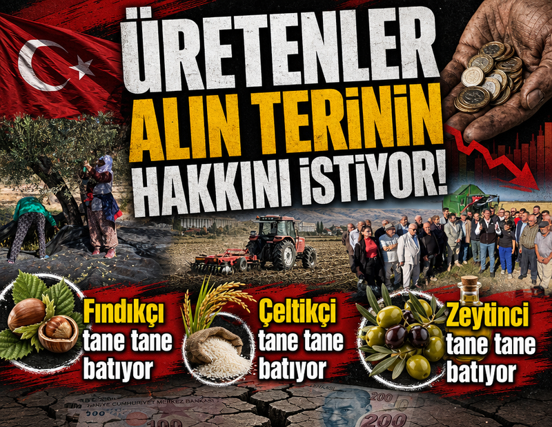 Üretenler alın terinin hakkını istiyor!