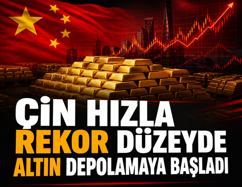 Çin hızla rekor düzeyde altın depolamaya başladı