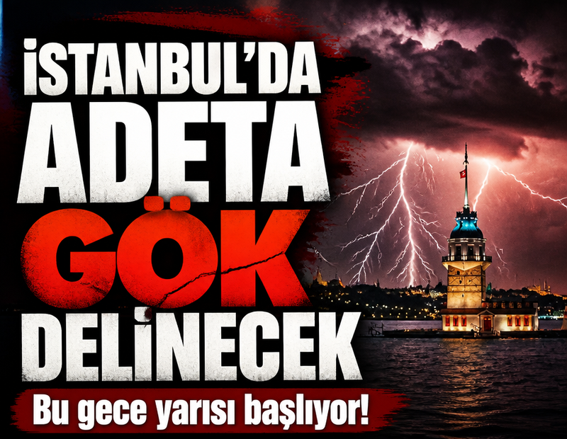 İstanbul'da adeta gök delinecek! Bu gece yarısı başlıyor