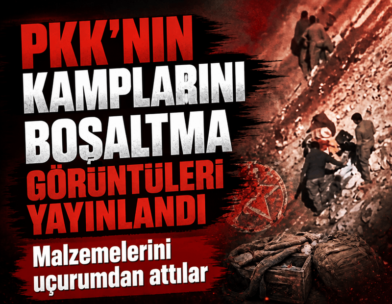 PKK'nın kamplarını boşalttığı anların görüntüsü yayınlandı