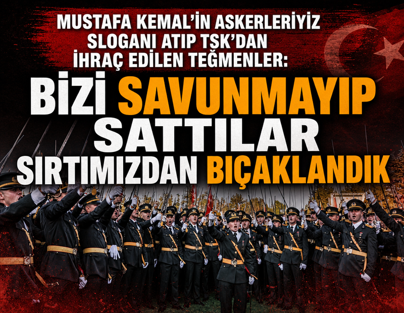 Bizi savunmayıp sattılar sırtımızdan bıçaklandık