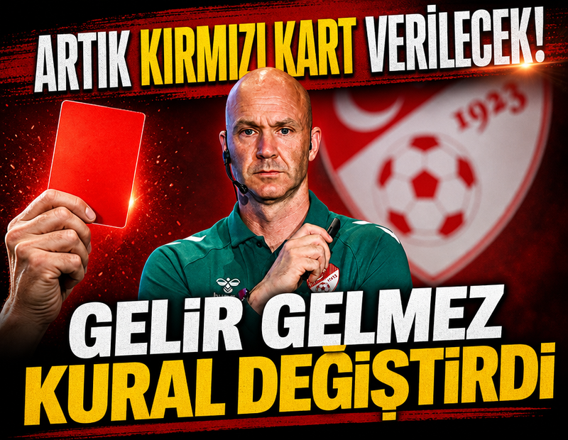 Anthony Taylor'dan Süper Lig'e yeni kural! Artık kırmızı gösterilecek