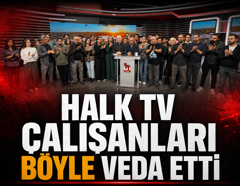 Halk TV çalışanları böyle veda etti