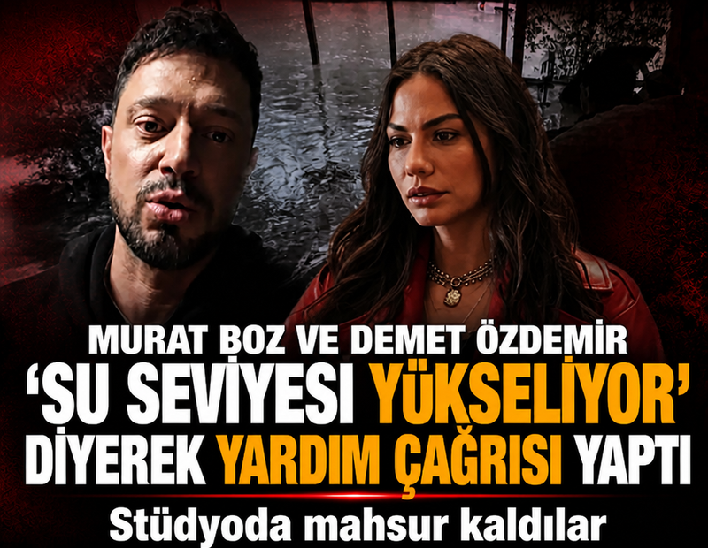 Murat Boz, sağanak yağışta mahsur kaldıklarını açıkladı