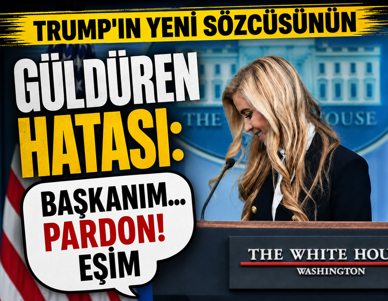 Trump'ın yeni sözcüsünün güldüren hatası: 'Başkanım... Pardon! Eşim'