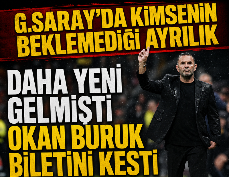 Galatasaray'da kimsenin beklemediği ayrılık! Daha yeni gelmişti Okan Buruk biletini kesti