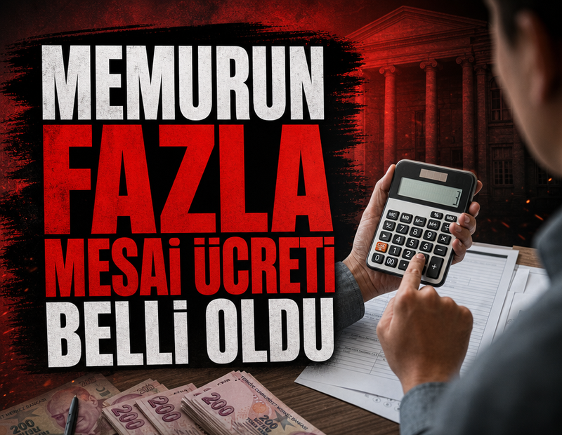 Memurun fazla mesai ücreti belli oldu