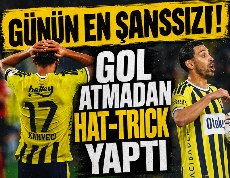 Günün en şanssız ismi! Gol atmadan hat-trick yaptı