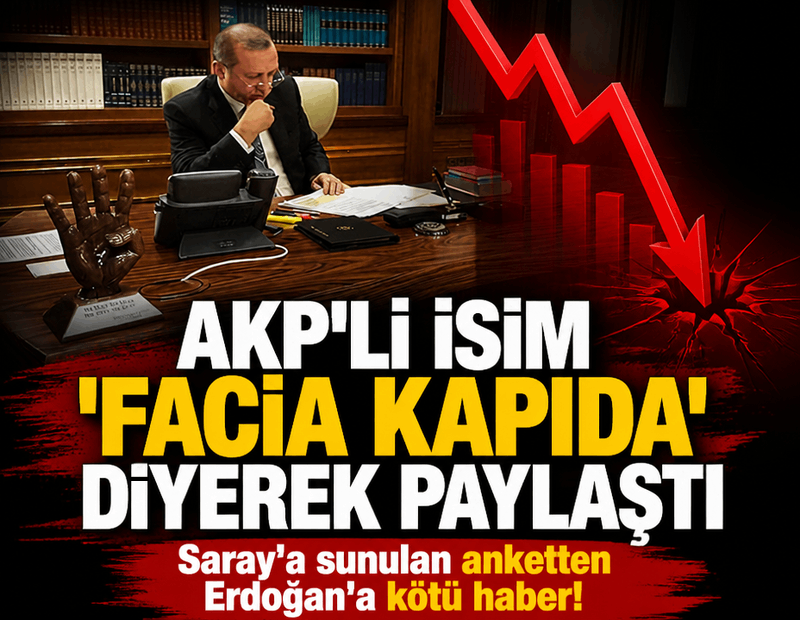 Saray'a sunulan 'çok özel' anketten Erdoğan'a kötü haber