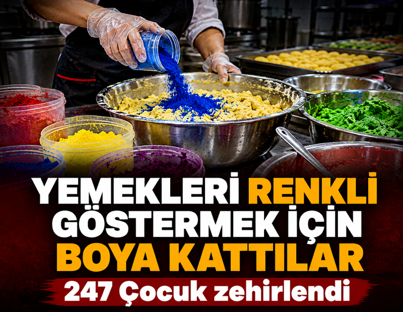Yemekleri renkli göstermek için boya kattılar! Çin'de 247 çocuk kurşundan zehirlendi