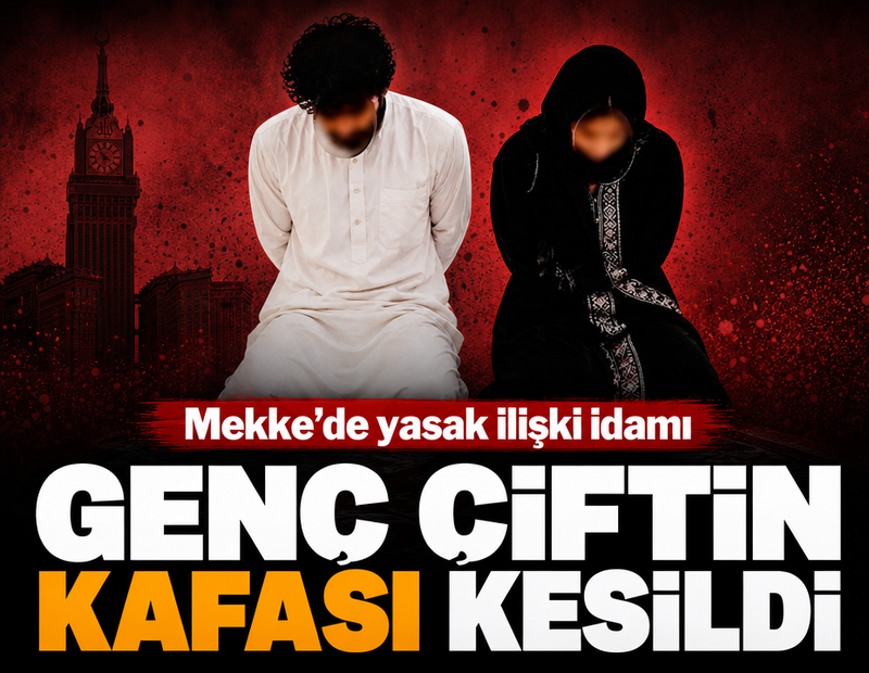 Genç çiftin kafası kesildi