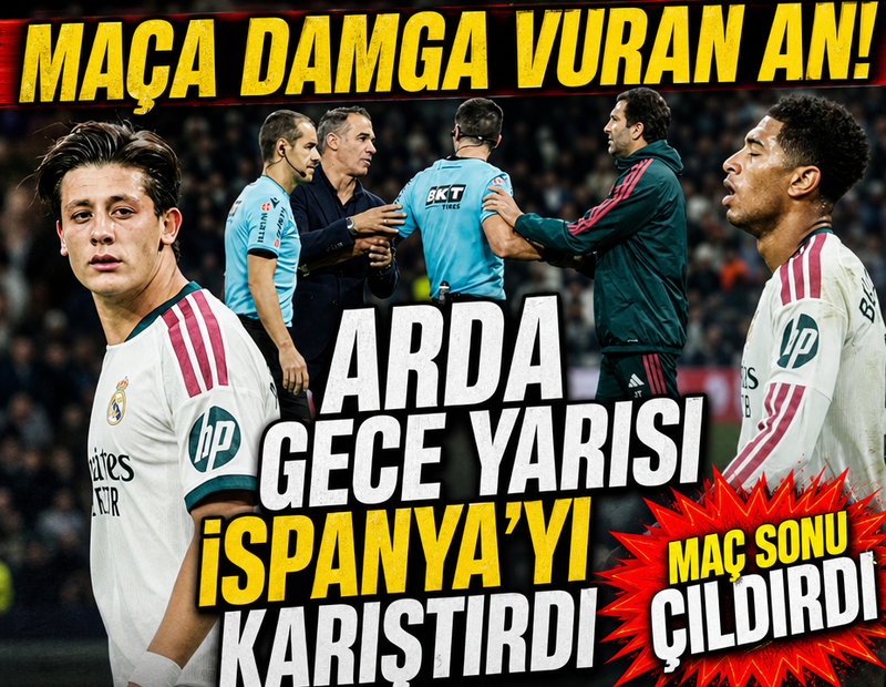 Arda Güler İspanya'yı karıştırdı! O pozisyon maça damga vurdu