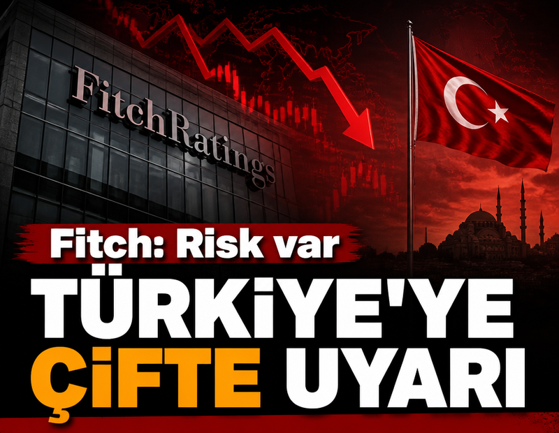 Fitch'ten Türkiye'ye çifte uyarı: Risk var