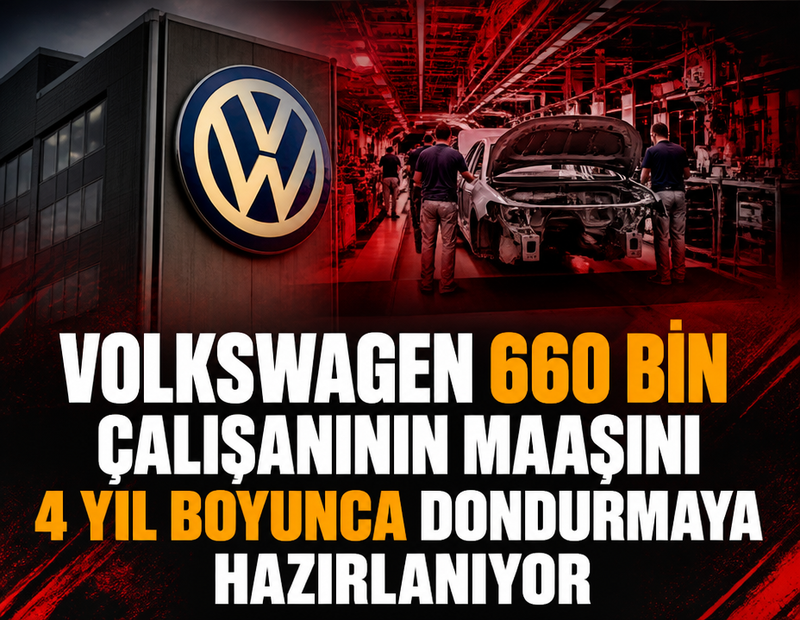 Volkswagen'den çalışanlarına kötü haber: Maaşlar donduruluyor