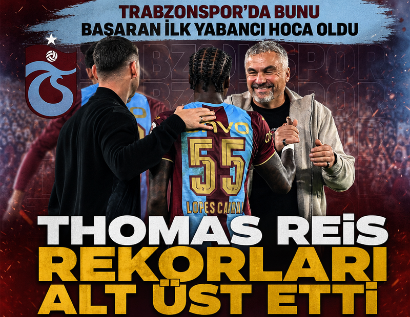 Thomas Reis 3 maçta kulüp tarihine geçti! Trabzonspor'da bunu başaran ilk teknik direktör oldu