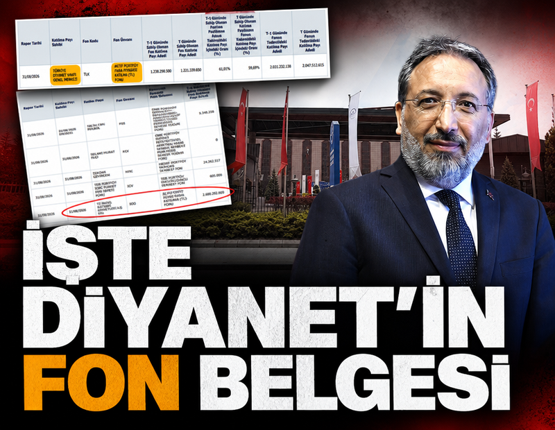 İşte Diyanet’in fon belgesi