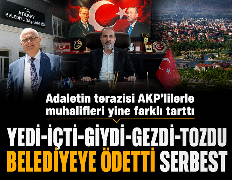 Yedi-içti-giydi-gezdi-tozdu belediyeye ödetti, serbest