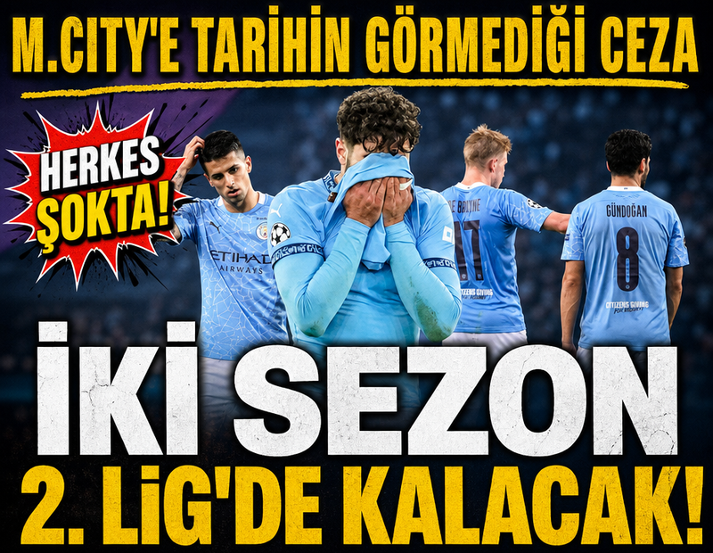 Manchester City'ye tarihin görmediği ceza! Premier Lig'in yüzünü unutacak