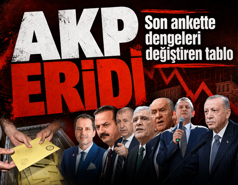 Son ankette dengeleri değiştiren tablo! AKP eridi