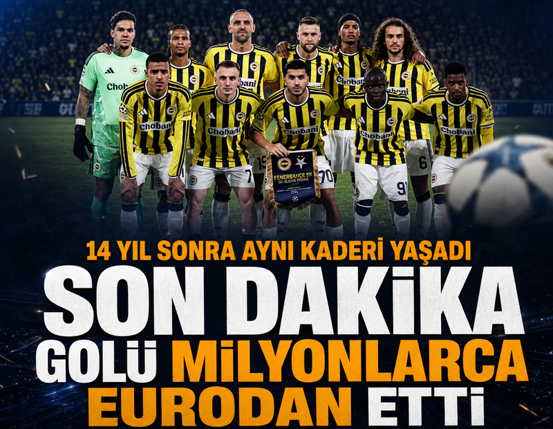 Fenerbahçe 14 yıl sonra aynı kaderi yaşadı, milyonlarca euroyu kaçırdı