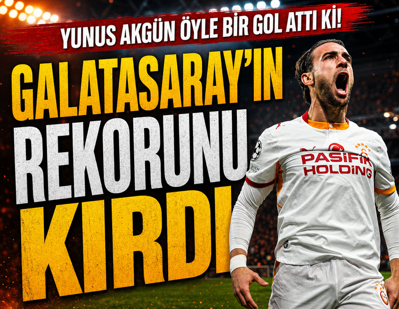 Yunus Akgün öyle bir gol attı ki! Galatasaray tarihine geçti