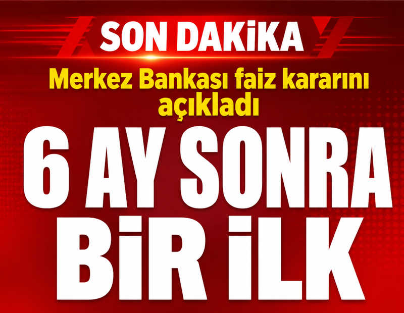 Son dakika... Merkez Bankası yılın yedinci faiz kararını açıkladı