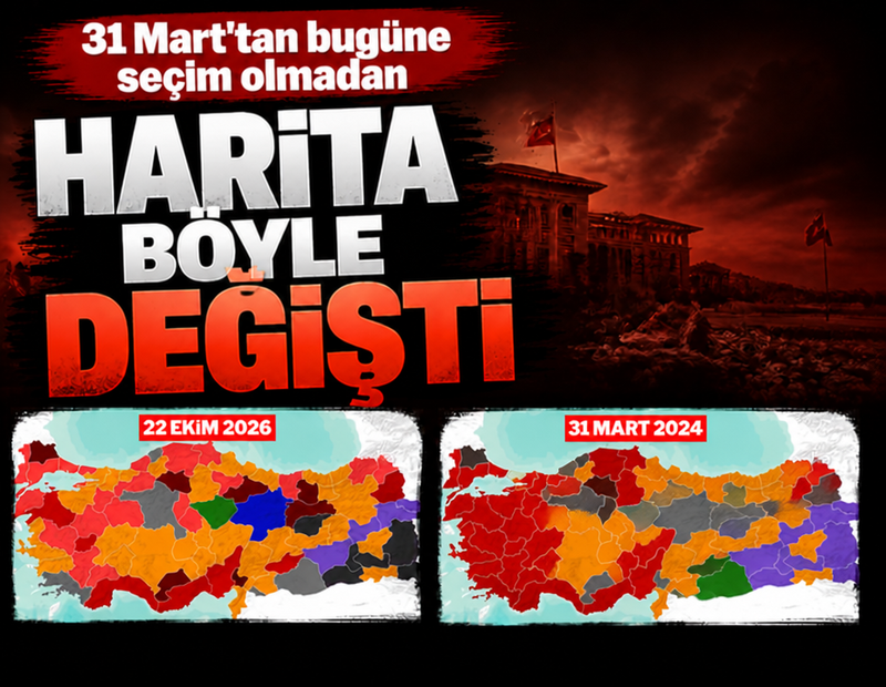 31 Mart'tan bugüne seçim olmadan harita böyle değişti