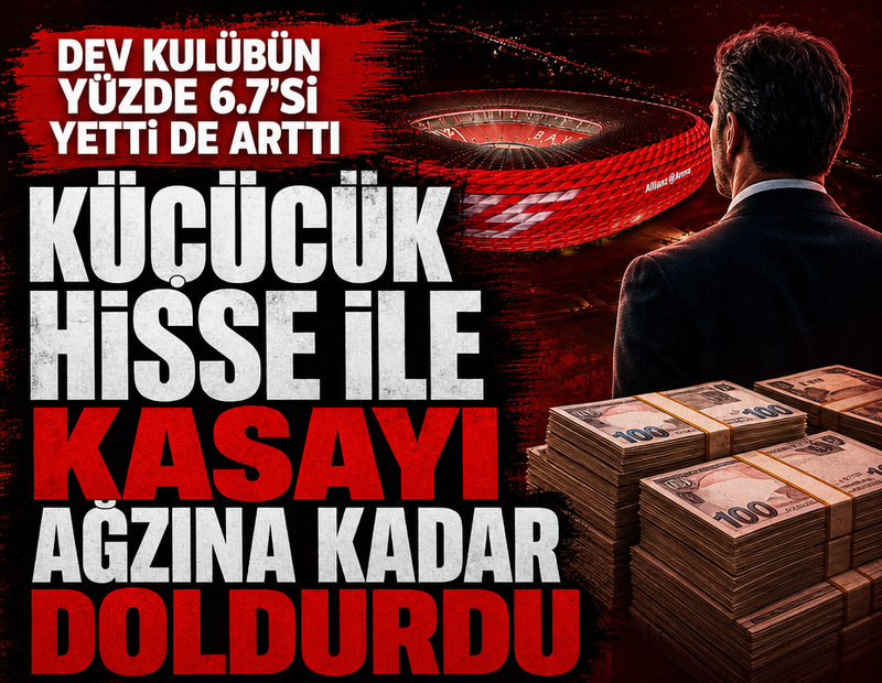 Bayern Münih'e küçücük hisse yetti: Sadece yüzde 6.7'si kasayı ağzına kadar doldurdu
