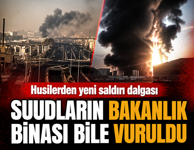 Husiler'den Suudi Arabistan'a yeni saldırı dalgası! Bakanlık binasını da vurdular