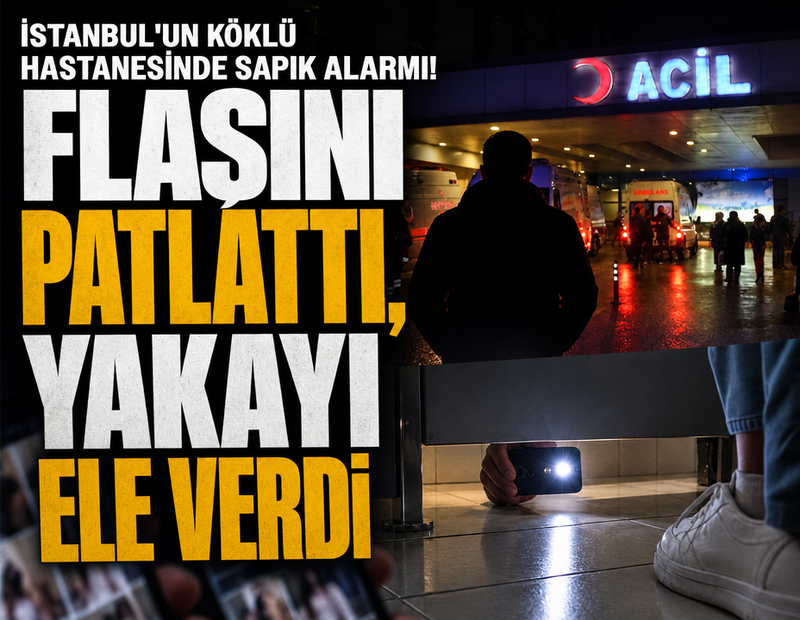 İstanbul'un köklü hastanesinde sapık alarmı! Flaşını patlattı, yakayı ele verdi