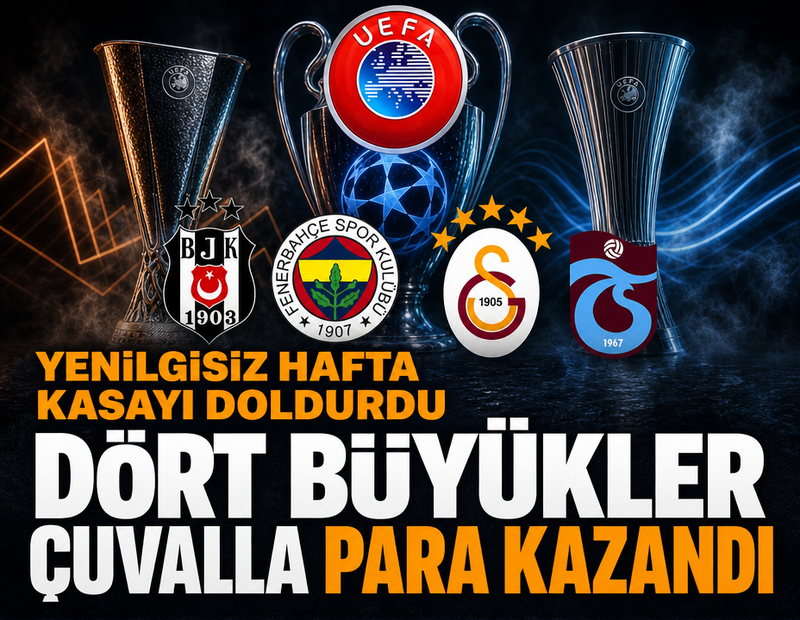 Dört Büyükler'in UEFA gelirleri belli oldu: Çuvalla para kazandılar