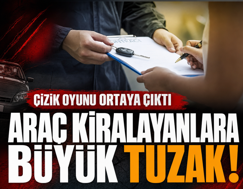 Araç kiralayanlara büyük tuzak! Çizik oyunu ortaya çıktı