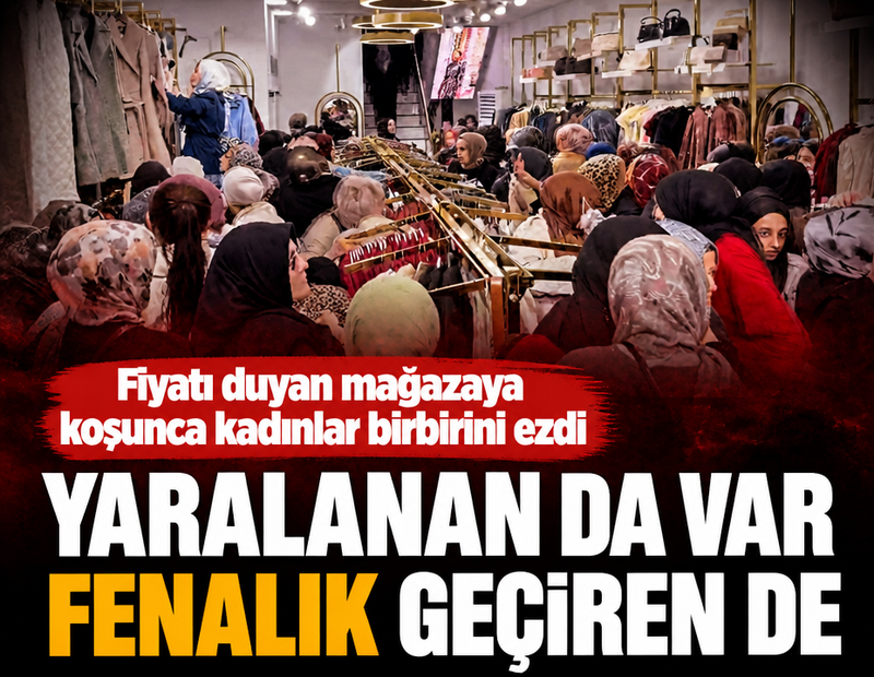 Kıyafet kampanyasında izdiham: Bir kişi bayıldı, bir kişi yaralandı