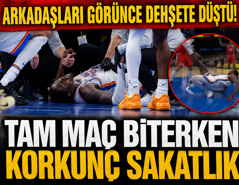 Maç biterken korkunç sakatlık! Arkadaşları gözyaşlarını tutamadı