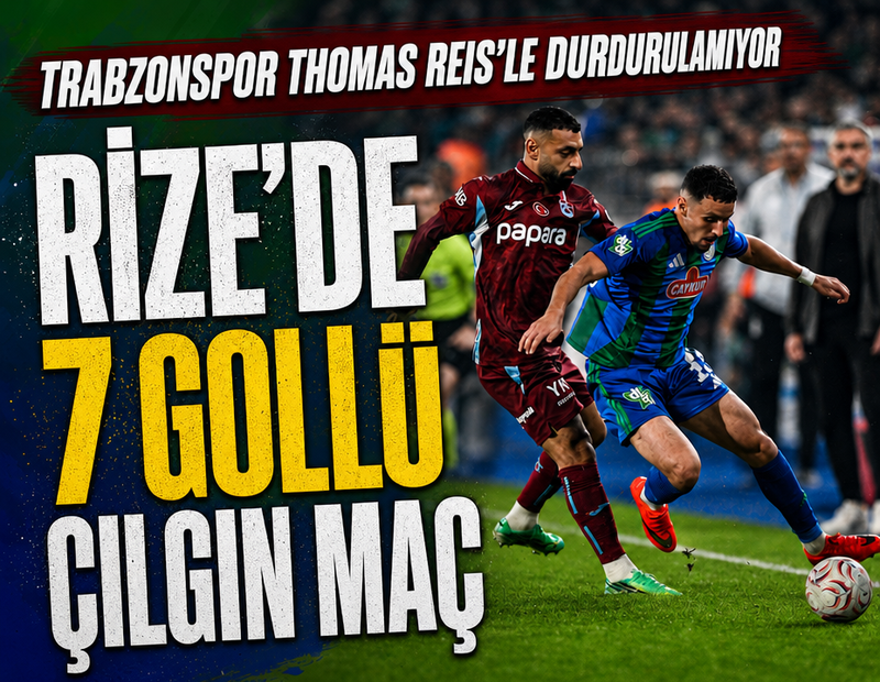 Karadeniz derbisinde kazanan Trabzonspor! 7 gollü çılgın maç