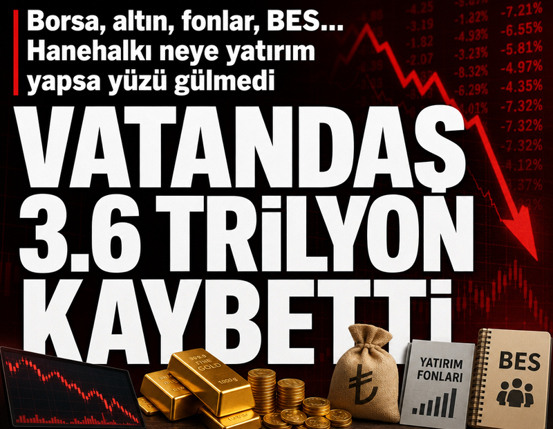Vatandaş 3.6 trilyon kaybetti