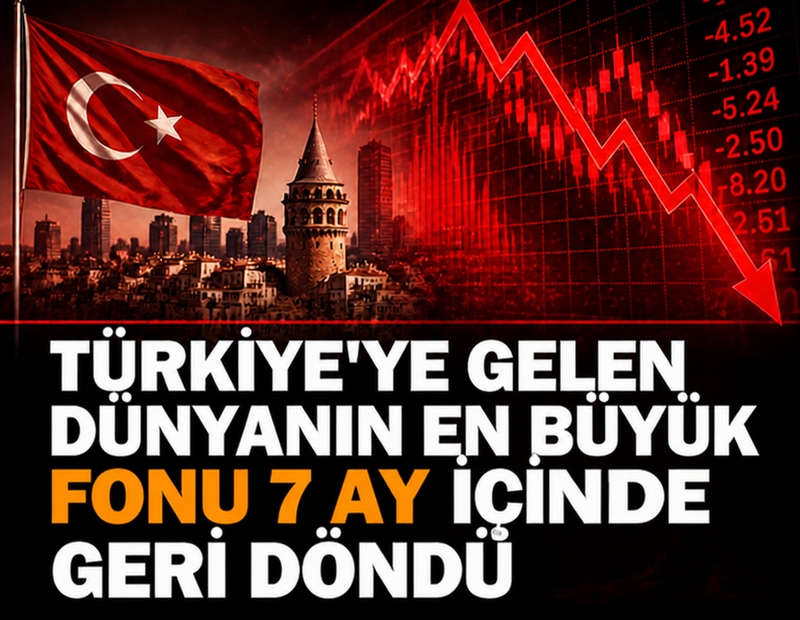 Türkiye'ye gelen dünyanın en büyük fonu 7 ay içinde geri döndü