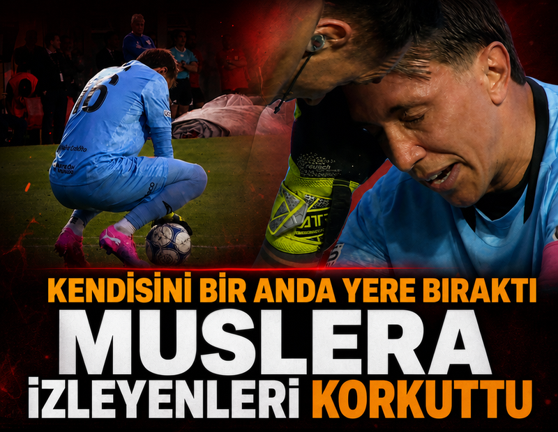 Fernando Muslera korkuttu! Kendisini bir anda yere bıraktı