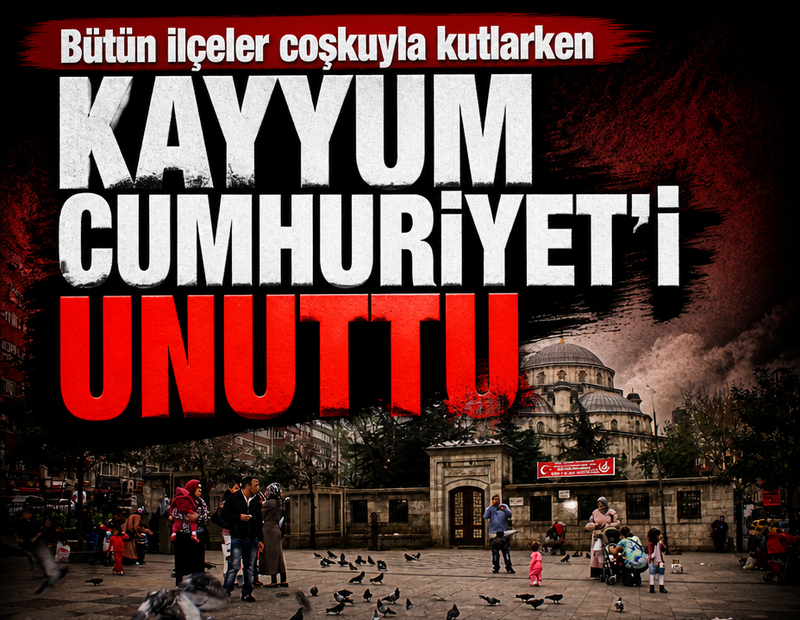 Bütün ilçeler coşkuyla kutlarken, kayyum Cumhuriyet'i unuttu