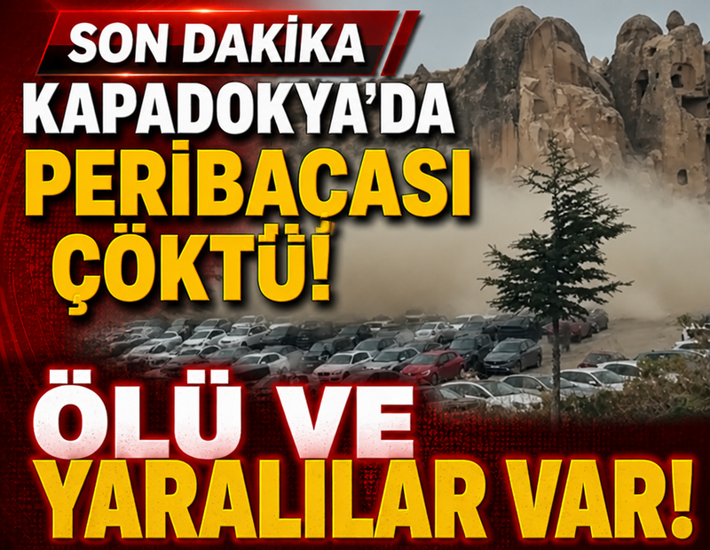 Göreme'de peribacası çöktü: Ölü ve yaralılar var