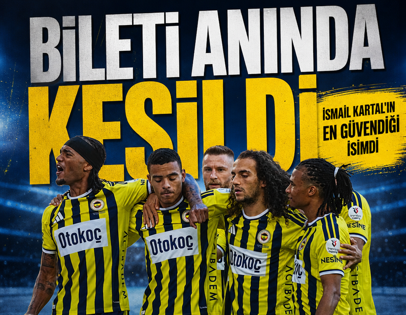 İsmail Kartal'ın en güvendiği isimdi! Fenerbahçe'de yıldız futbolcunun bileti kesildi