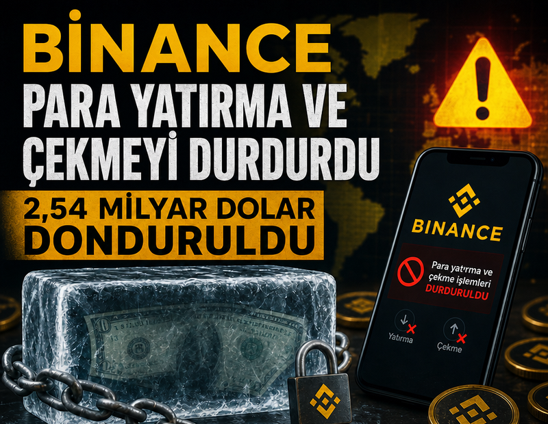 Binance para yatırma ve çekmeyi durdurdu: 2,54 milyar dolar donduruldu