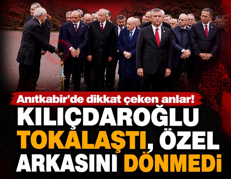 Kılıçdaroğlu tokalaştı, Özel arkasını dönmedi