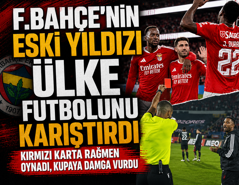 Fenerbahçe'nin eski yıldızı kırmızı karta rağmen oynadı: Ülke futbolu karıştı