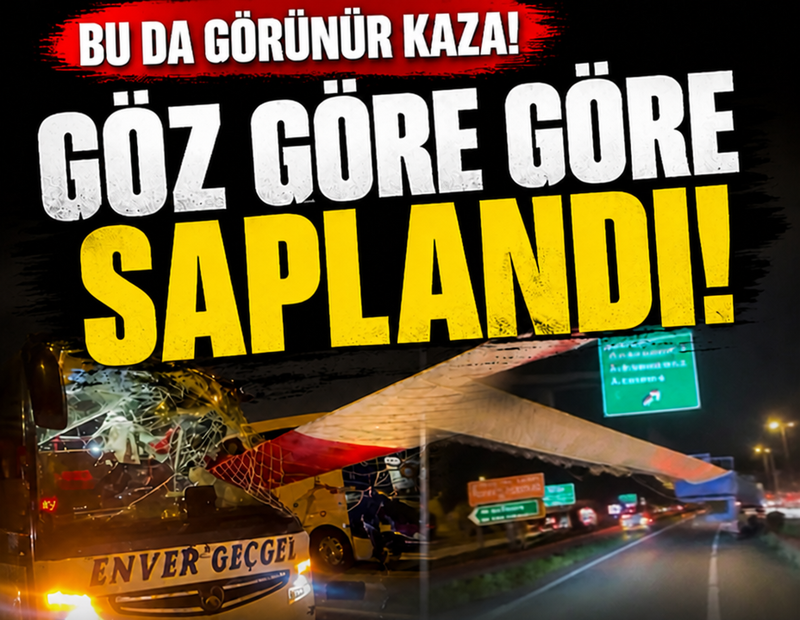 Bu da görünür kaza: Göz göre göre saplandı