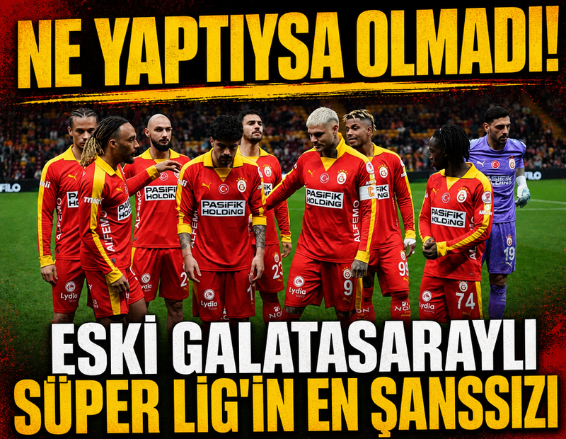 Eski Galatasaraylı Süper Lig'in en şanssızı oldu!